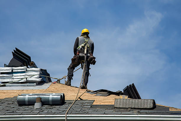 Professional Gutter Installation technician working in Frankewing, TN